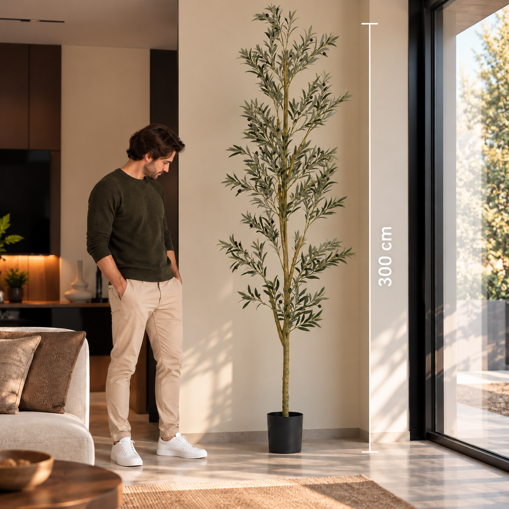 Olivier artificiel 1000 feuilles 300 cm vert