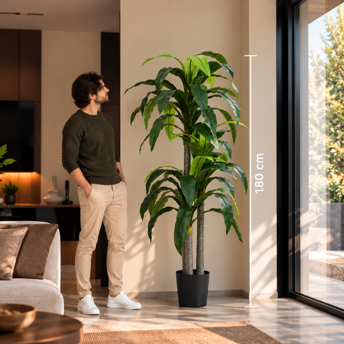 Arbre artificiel Dracaena 36 feuilles 180cm