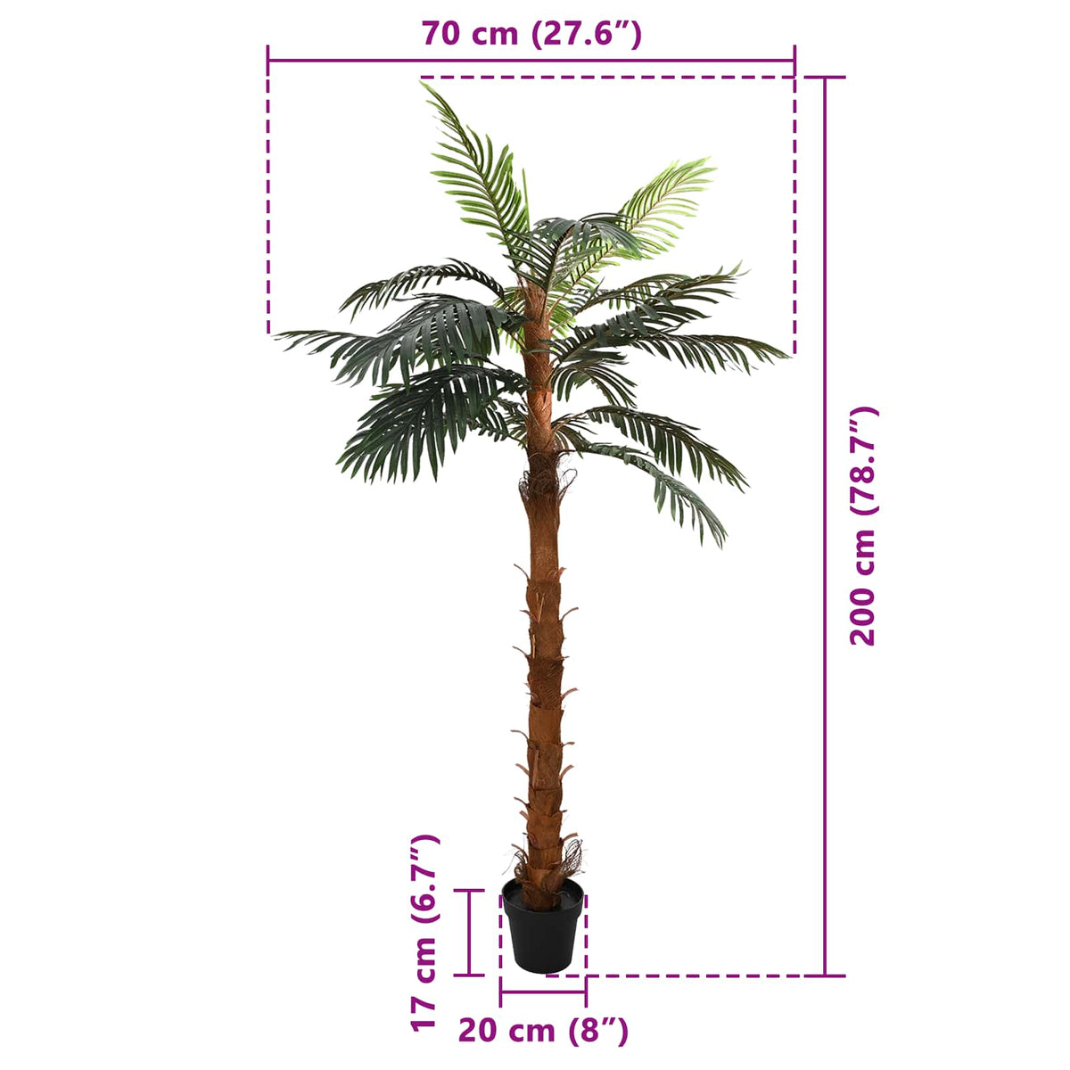 Cocuspalm artificiel 200cm
